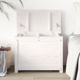 Solid white pine wood storage box 60x32x45.5 cm by vidaXL, Closets and storage - Ref: Foro24-823545, Price: 74,46 €, Discount: %