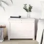 Aufbewahrungsbox aus massivem Kiefernholz weiß 60x32x45,5 cm von vidaXL, Schränke und Lagerung - Ref: Foro24-823545, Preis: 7...