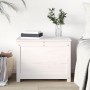 Aufbewahrungsbox aus massivem Kiefernholz weiß 60x32x45,5 cm von vidaXL, Schränke und Lagerung - Ref: Foro24-823545, Preis: 7...