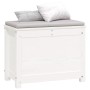 Aufbewahrungsbox aus massivem Kiefernholz weiß 60x32x45,5 cm von vidaXL, Schränke und Lagerung - Ref: Foro24-823545, Preis: 7...