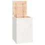 Solid white pine wood laundry trunk 44x44x66 cm by vidaXL, Laundry baskets - Ref: Foro24-823565, Price: 79,28 €, Discount: %