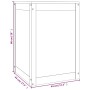 Wäschetruhe aus massivem weißem Kiefernholz, 44 x 44 x 66 cm von vidaXL, Wäschekörbe - Ref: Foro24-823565, Preis: 80,30 €, Ra...