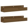 Wandregale 2 Stück Kiefernholz honigbraun 50x12x9 cm von vidaXL, Regale und Regale - Ref: Foro24-823587, Preis: 19,13 €, Raba...