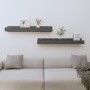 Wandregale 2 Stk. massives Kiefernholz grau 80x12x9 cm von vidaXL, Regale und Regale - Ref: Foro24-823591, Preis: 31,53 €, Ra...