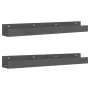Wandregale 2 Stk. massives Kiefernholz grau 80x12x9 cm von vidaXL, Regale und Regale - Ref: Foro24-823591, Preis: 31,17 €, Ra...