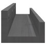 Estantes de pared 2 uds madera maciza de pino gris 80x12x9 cm de vidaXL, Estantes y estanterías - Ref: Foro24-823591, Precio:...