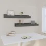 Wandregale 2 Stk. massives Kiefernholz grau 80x12x9 cm von vidaXL, Regale und Regale - Ref: Foro24-823591, Preis: 31,17 €, Ra...