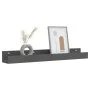 Wandregale 2 Stk. massives Kiefernholz grau 80x12x9 cm von vidaXL, Regale und Regale - Ref: Foro24-823591, Preis: 31,17 €, Ra...