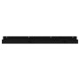 Wall shelves 2 units solid black pine wood 110x12x9 cm by vidaXL, Shelves and shelves - Ref: Foro24-823598, Price: 38,57 €, D...