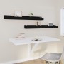 Wall shelves 2 units solid black pine wood 110x12x9 cm by vidaXL, Shelves and shelves - Ref: Foro24-823598, Price: 38,57 €, D...