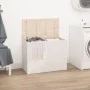 Solid white pine laundry chest 88.5x44x66 cm by vidaXL, Laundry baskets - Ref: Foro24-823570, Price: 129,22 €, Discount: %