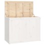 Wäschetruhe aus massivem Kiefernholz weiß 88,5x44x66 cm von vidaXL, Wäschekörbe - Ref: Foro24-823570, Preis: 130,61 €, Rabatt: %