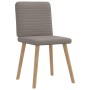 Sillas de comedor 4 unidades tela taupe