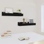 Wall shelves 2 pcs solid black pine wood 50x12x9 cm by vidaXL, Shelves and shelves - Ref: Foro24-823588, Price: 22,70 €, Disc...