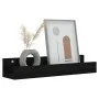 Wandregale 2 Stück massives schwarzes Kiefernholz 50x12x9 cm von vidaXL, Regale und Regale - Ref: Foro24-823588, Preis: 22,48...