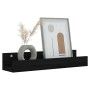 Wandregale 2 Stück massives schwarzes Kiefernholz 50x12x9 cm von vidaXL, Regale und Regale - Ref: Foro24-823588, Preis: 22,70...