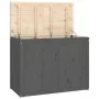 Laundry trunk solid gray pine wood 88.5x44x66 cm by vidaXL, Laundry baskets - Ref: Foro24-823571, Price: 126,52 €, Discount: %