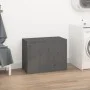 Laundry trunk solid gray pine wood 88.5x44x66 cm by vidaXL, Laundry baskets - Ref: Foro24-823571, Price: 126,52 €, Discount: %