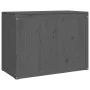Laundry trunk solid gray pine wood 88.5x44x66 cm by vidaXL, Laundry baskets - Ref: Foro24-823571, Price: 126,52 €, Discount: %