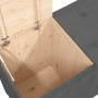 Wäschetruhe aus massivem, grauem Kiefernholz, 88,5 x 44 x 66 cm von vidaXL, Wäschekörbe - Ref: Foro24-823571, Preis: 127,91 €...
