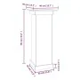 Pflanzenstütze aus massivem Weißkiefernholz 40x40x90 cm von vidaXL, Topfständer - Ref: Foro24-823635, Preis: 81,31 €, Rabatt: %
