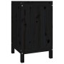 Wäschetruhe aus massivem schwarzem Kiefernholz, 44 x 44 x 76 cm von vidaXL, Wäschekörbe - Ref: Foro24-823578, Preis: 76,59 €,...