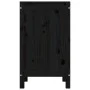 Wäschetruhe aus massivem schwarzem Kiefernholz, 44 x 44 x 76 cm von vidaXL, Wäschekörbe - Ref: Foro24-823578, Preis: 75,84 €,...