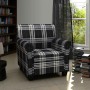 Sillón con cojín de tela negro