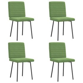 Sillas de comedor 4 unidades terciopelo verde claro en Sillas de comedor | Comprar online en Foro24