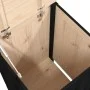 Wäschetruhe aus massivem schwarzem Kiefernholz, 44 x 44 x 76 cm von vidaXL, Wäschekörbe - Ref: Foro24-823578, Preis: 75,84 €,...