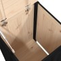 Wäschetruhe aus massivem schwarzem Kiefernholz, 44 x 44 x 76 cm von vidaXL, Wäschekörbe - Ref: Foro24-823578, Preis: 76,59 €,...