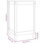 Wäschetruhe aus massivem schwarzem Kiefernholz, 44 x 44 x 76 cm von vidaXL, Wäschekörbe - Ref: Foro24-823578, Preis: 76,59 €,...