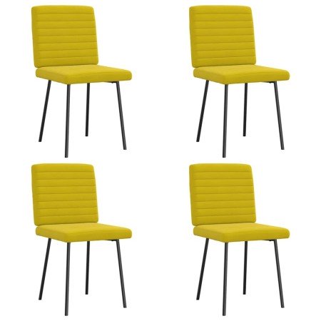 Sillas de comedor 4 unidades terciopelo amarillo en Sillas de comedor | Comprar online en Foro24