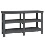 Solid gray pine wood workbench 142.5x50x80 cm by vidaXL, Work tables - Ref: Foro24-823651, Price: 179,54 €, Discount: %