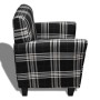 Sillón con cojín de tela negro