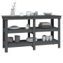 Solid gray pine wood workbench 142.5x50x80 cm by vidaXL, Work tables - Ref: Foro24-823651, Price: 179,54 €, Discount: %