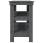 Solid gray pine wood workbench 142.5x50x80 cm by vidaXL, Work tables - Ref: Foro24-823651, Price: 179,54 €, Discount: %