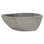 Lavabo ovalado piedra de río (37-46)x(29-36) cm de vidaXL, Lavabos - Ref: Foro24-242667, Precio: 90,31 €, Descuento: %