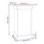 Pflanzenständer aus massivem Kiefernholz 40x40x60 cm von vidaXL, Topfständer - Ref: Foro24-823629, Preis: 41,97 €, Rabatt: %