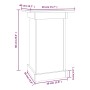 Pflanzenständer aus massivem Kiefernholz 40x40x60 cm von vidaXL, Topfständer - Ref: Foro24-823629, Preis: 42,73 €, Rabatt: %