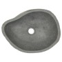 Lavabo ovalado piedra de río (37-46)x(29-36) cm de vidaXL, Lavabos - Ref: Foro24-242667, Precio: 90,31 €, Descuento: %
