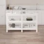 Werkbank aus massivem Weißkiefernholz, 142,5 x 50 x 80 cm von vidaXL, Arbeitstische - Ref: Foro24-823650, Preis: 189,75 €, Ra...
