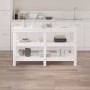 Werkbank aus massivem Weißkiefernholz, 142,5 x 50 x 80 cm von vidaXL, Arbeitstische - Ref: Foro24-823650, Preis: 165,53 €, Ra...