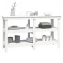 Werkbank aus massivem Weißkiefernholz, 142,5 x 50 x 80 cm von vidaXL, Arbeitstische - Ref: Foro24-823650, Preis: 189,75 €, Ra...