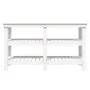 Werkbank aus massivem Weißkiefernholz, 142,5 x 50 x 80 cm von vidaXL, Arbeitstische - Ref: Foro24-823650, Preis: 189,75 €, Ra...
