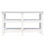 Werkbank aus massivem Weißkiefernholz, 142,5 x 50 x 80 cm von vidaXL, Arbeitstische - Ref: Foro24-823650, Preis: 165,53 €, Ra...