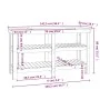 Werkbank aus massivem Weißkiefernholz, 142,5 x 50 x 80 cm von vidaXL, Arbeitstische - Ref: Foro24-823650, Preis: 189,75 €, Ra...