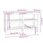 Werkbank aus massivem Weißkiefernholz, 142,5 x 50 x 80 cm von vidaXL, Arbeitstische - Ref: Foro24-823650, Preis: 165,53 €, Ra...