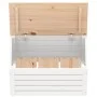 Solid white pine storage box 59.5x36.5x33 cm by vidaXL, Closets and storage - Ref: Foro24-823615, Price: 60,37 €, Discount: %