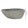 Lavabo ovalado piedra de río (37-46)x(29-36) cm de vidaXL, Lavabos - Ref: Foro24-242667, Precio: 90,31 €, Descuento: %